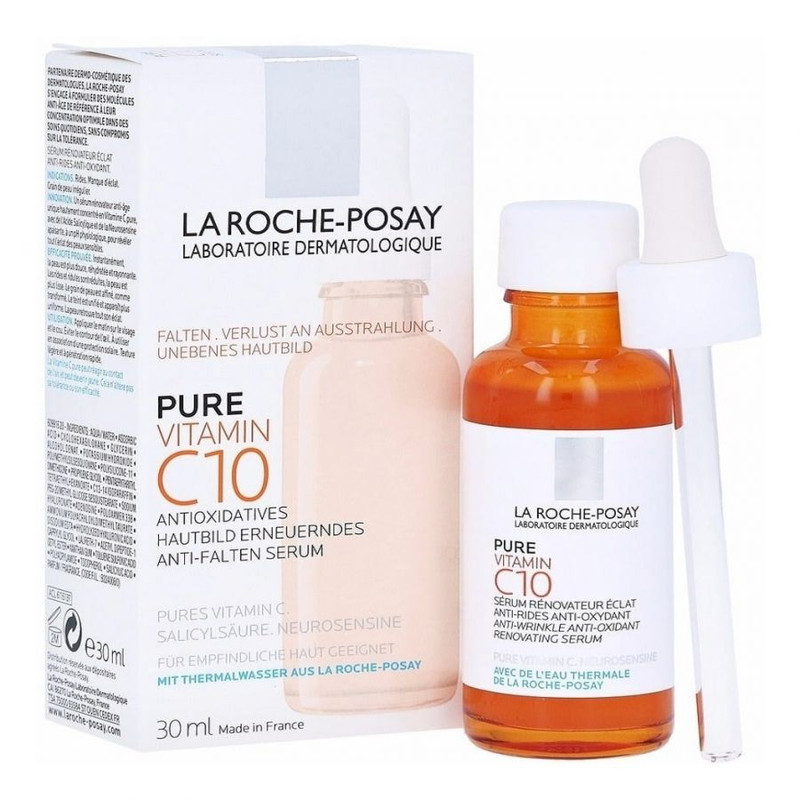 سرم ضد چروک لاروش پوزای مدل ویتامین سی حجم 30ml بارکد اصالت کالا