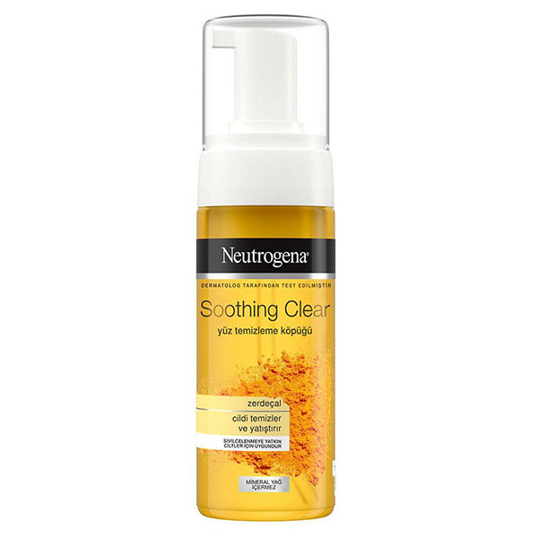 فوم شستشو صورت نوتروژینا مدل زردچوبه Soothing Clear حجم 150 میلی لیتر