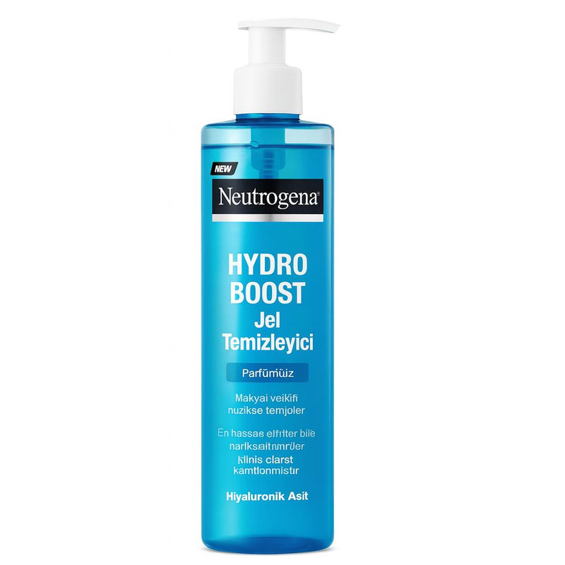 ژل شست‌وشوی صورت نوتروژینا مدل هیدروبوست مناسب برای پوست خشک حجم 200ml اصل ترکیه