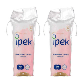 پد پاک کننده آرایش صورت ایپک مدل Cotton 70عددی مجموعه 2 عددی