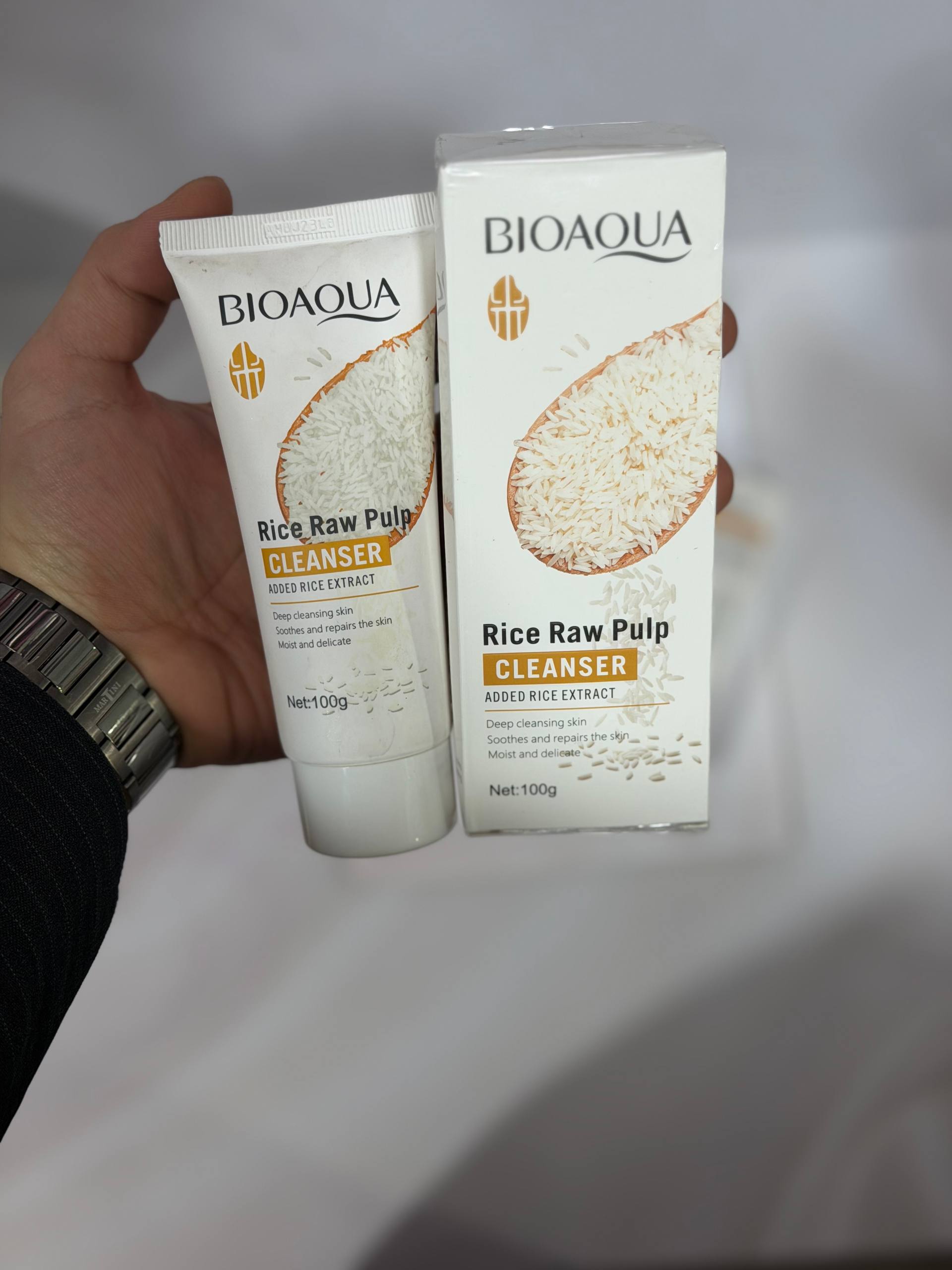 فوم شستشوی صورت عصاره برنج بیوآکوا 100g اصل چین