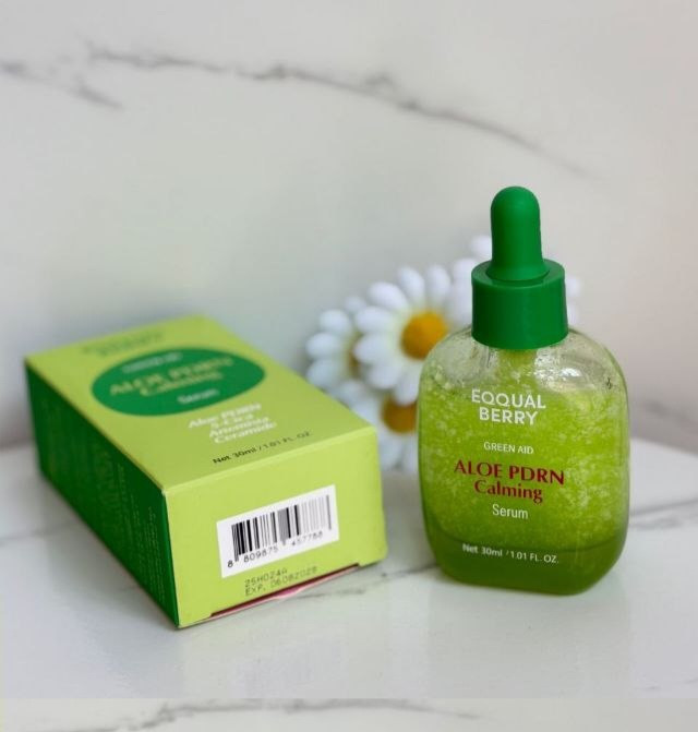 سرم تسکیندهنده و ترمیمکننده پوست اکوالبری مدل Aloe PDRN Calming