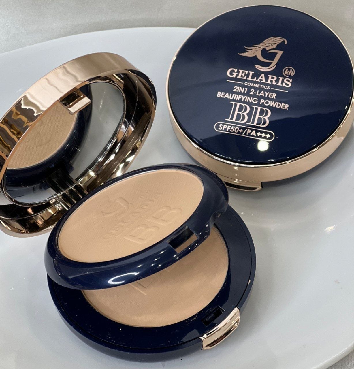 پنکک دوقلو ژلاریس مدل BB حاوی SPF50 ساخت ترکیه